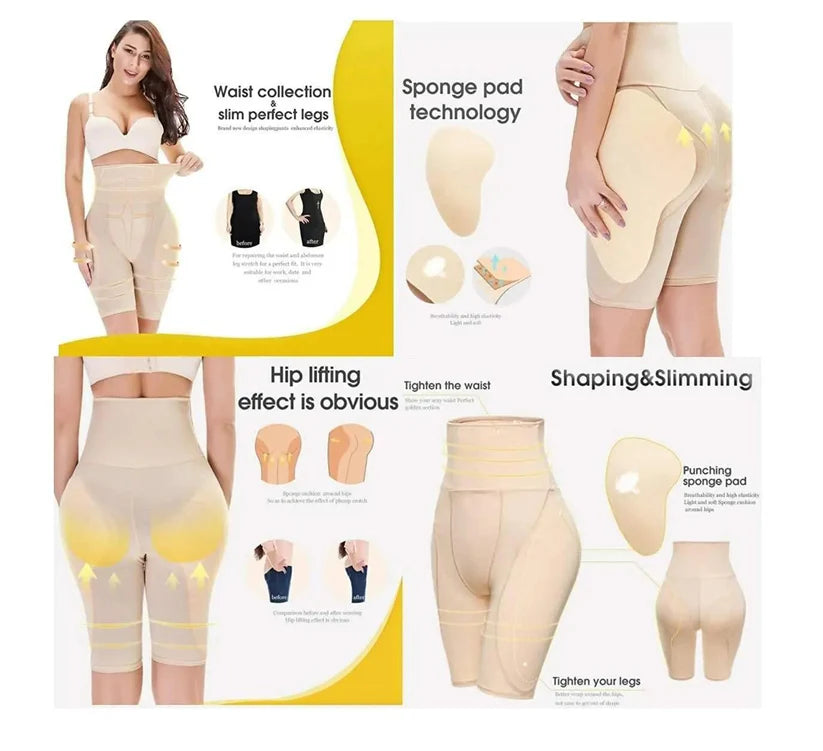 4-in-1 Tummy Tucker - Quick Slim Shaper for Tummy, Thighs, Hips, Back [COOL & BREATHABLE]